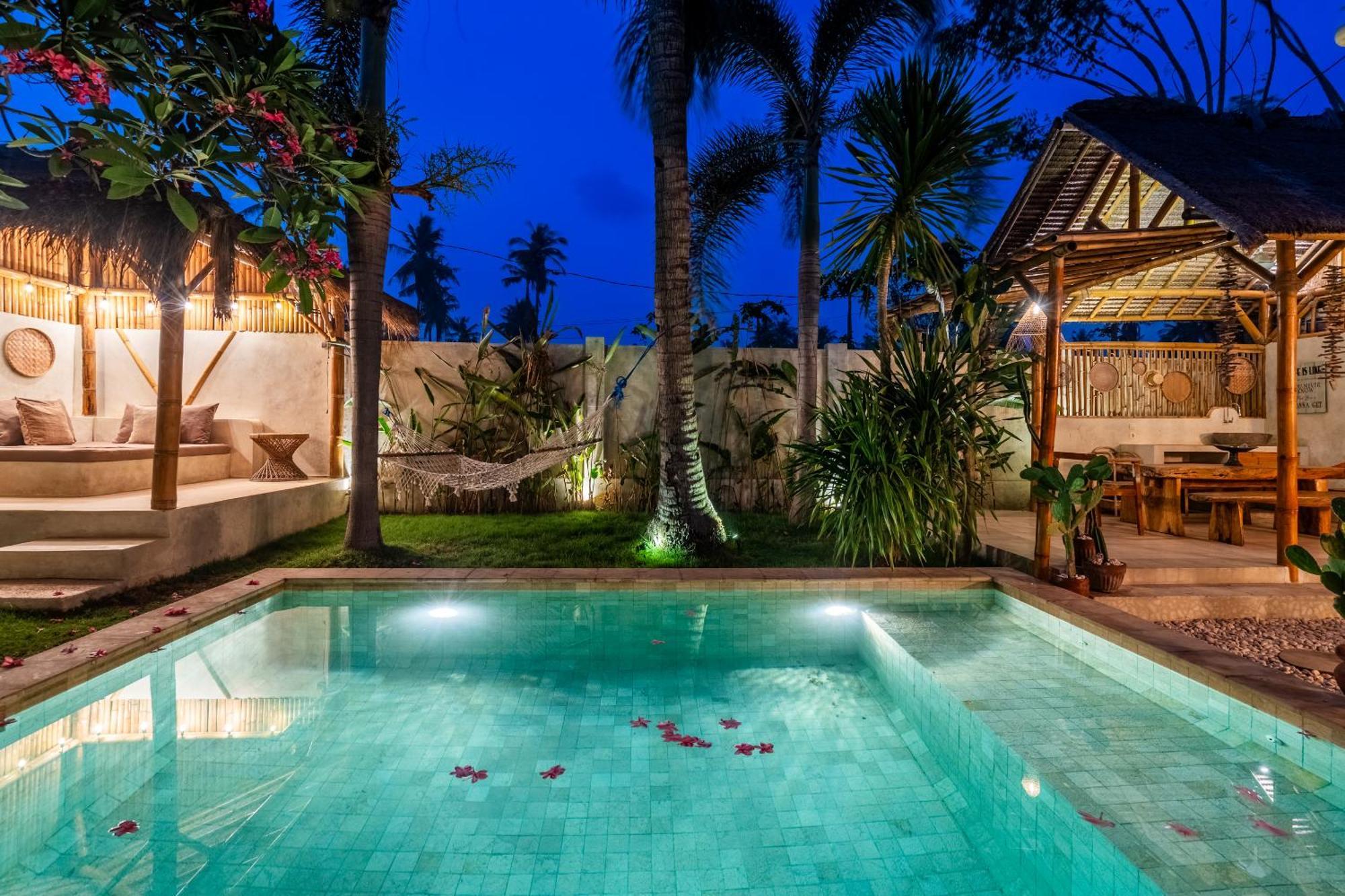 Villa Burung Gili Air Authentic 3-Bedroom Bamboo Villa With Private Pool Exteriör bild