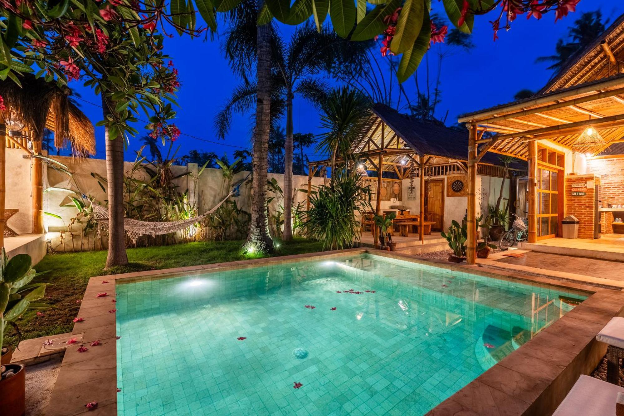 Villa Burung Gili Air Authentic 3-Bedroom Bamboo Villa With Private Pool Exteriör bild