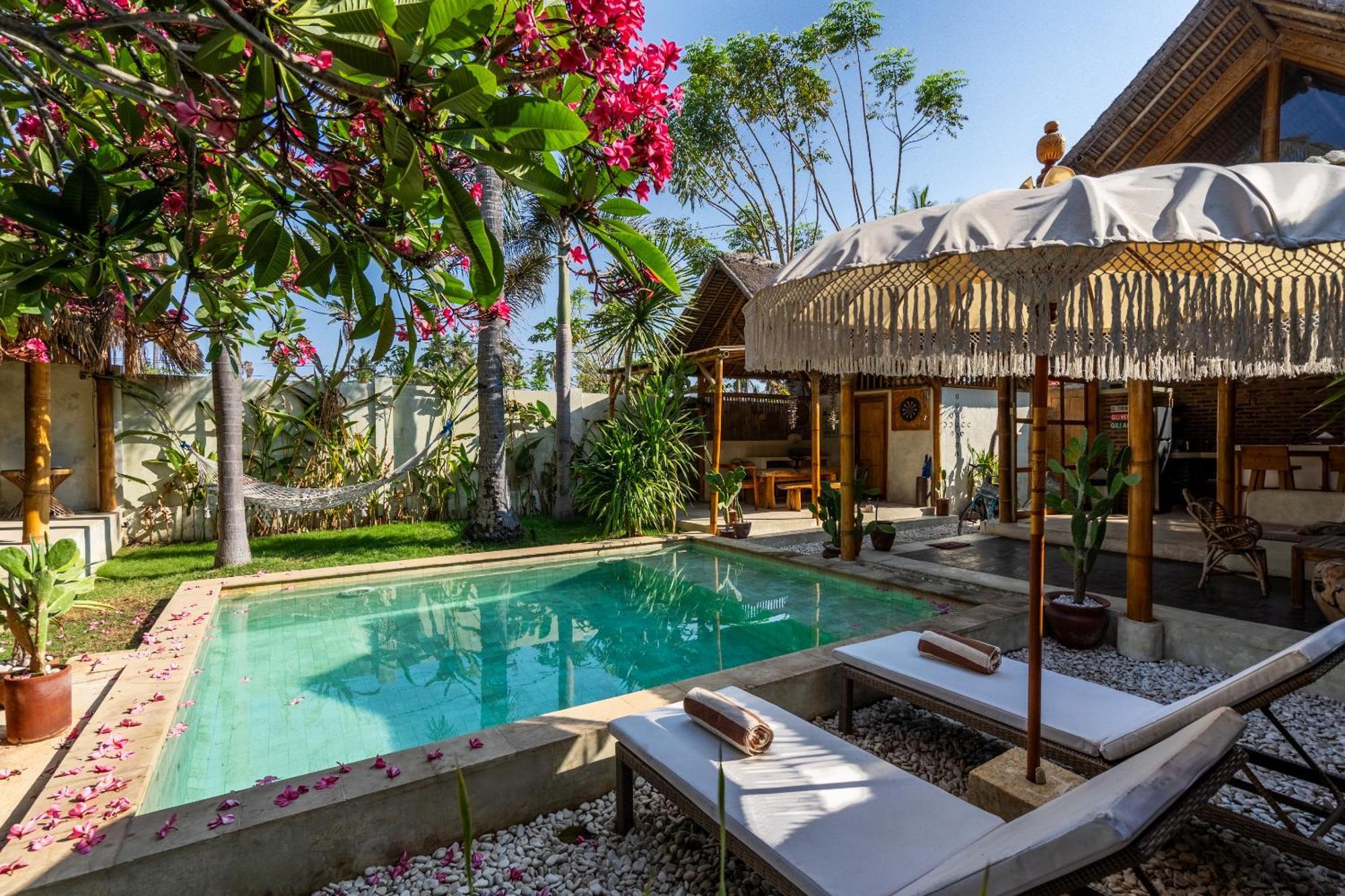 Villa Burung Gili Air Authentic 3-Bedroom Bamboo Villa With Private Pool Exteriör bild