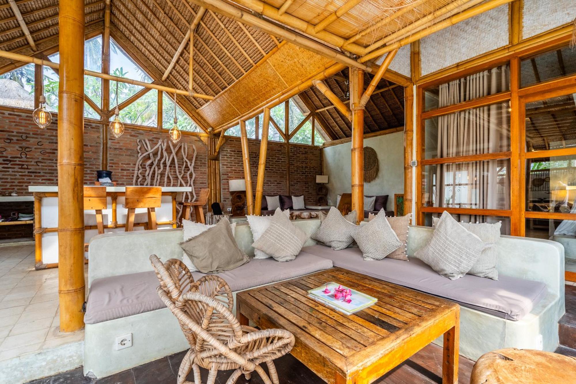 Villa Burung Gili Air Authentic 3-Bedroom Bamboo Villa With Private Pool Exteriör bild