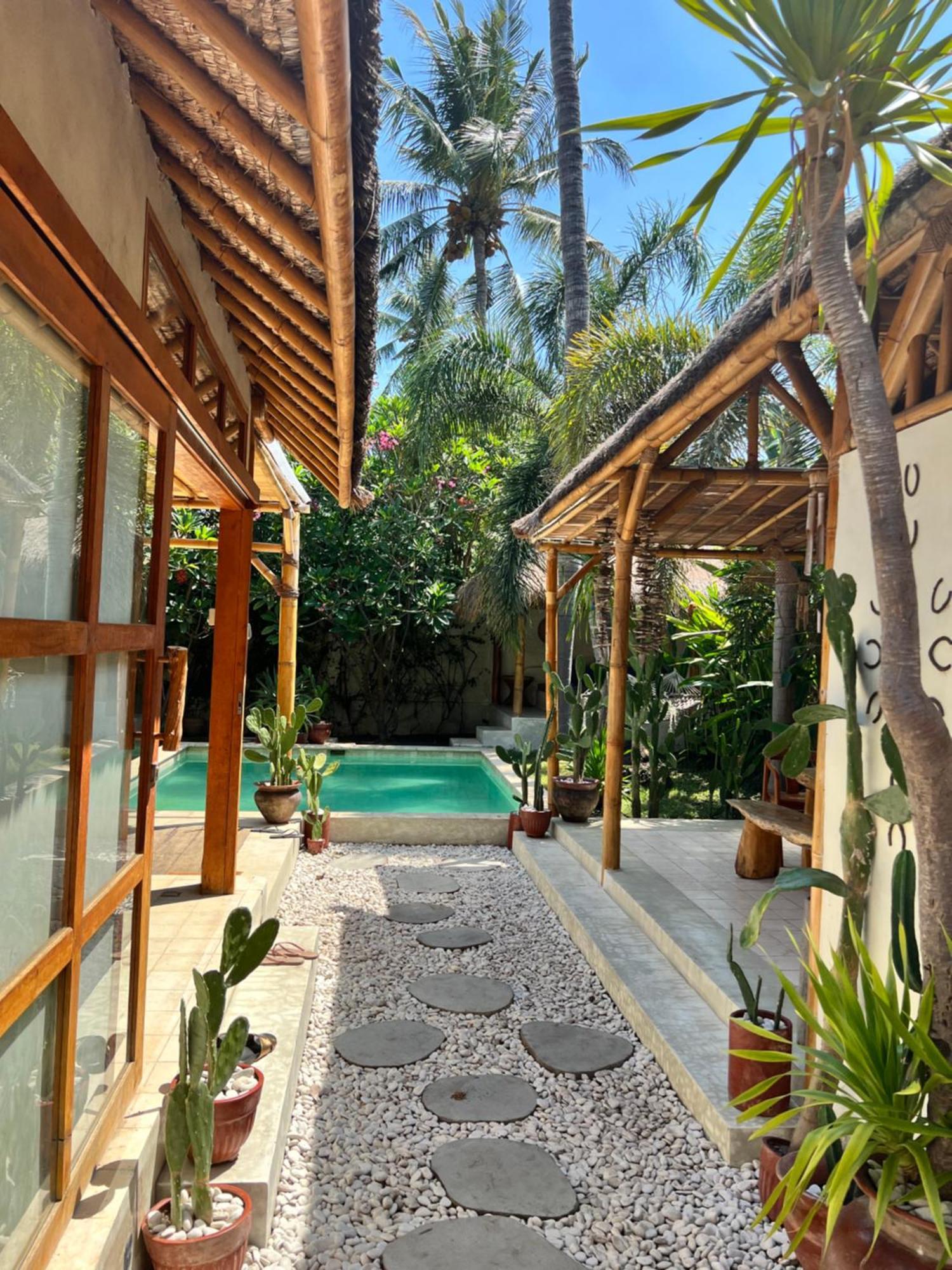 Villa Burung Gili Air Authentic 3-Bedroom Bamboo Villa With Private Pool Exteriör bild