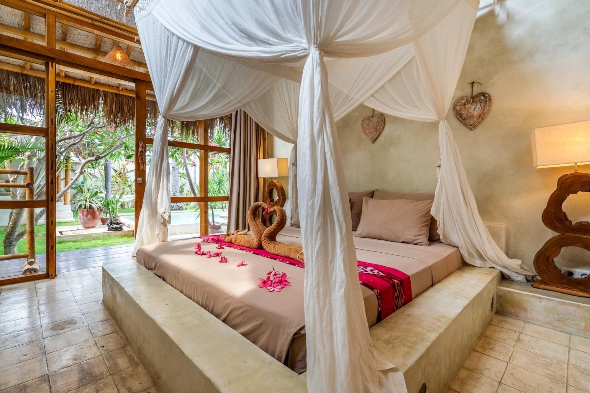 Villa Burung Gili Air Authentic 3-Bedroom Bamboo Villa With Private Pool Exteriör bild